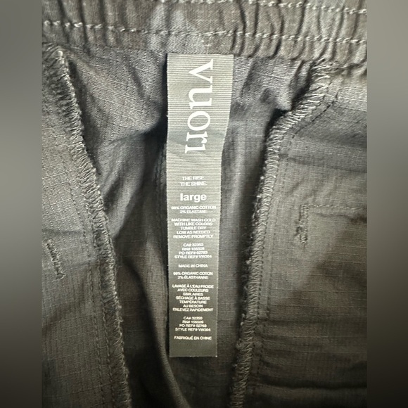 Vuori ripstop shorts black camo VW364 size large NWT - Picture 3 of 3